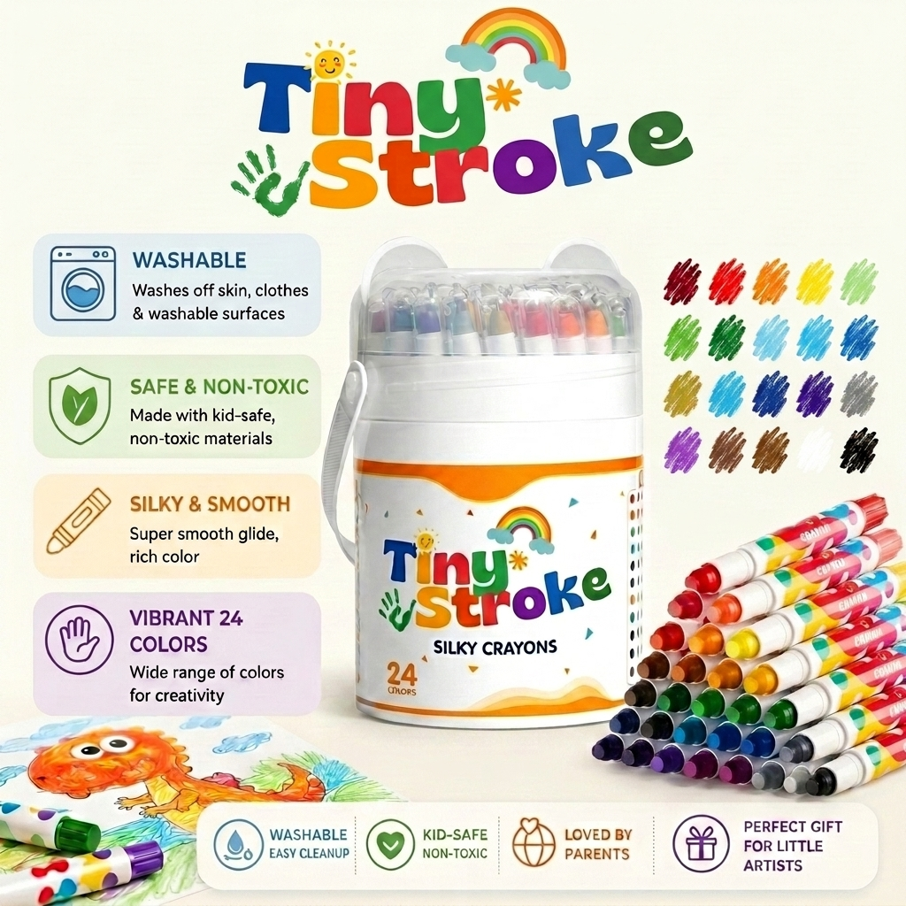 TinyStroke™ Washable Twist Crayons